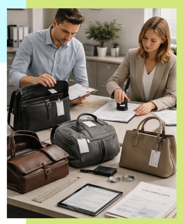 Сертификация сумок в Ейске от 7730 руб. | Алешин-Еск