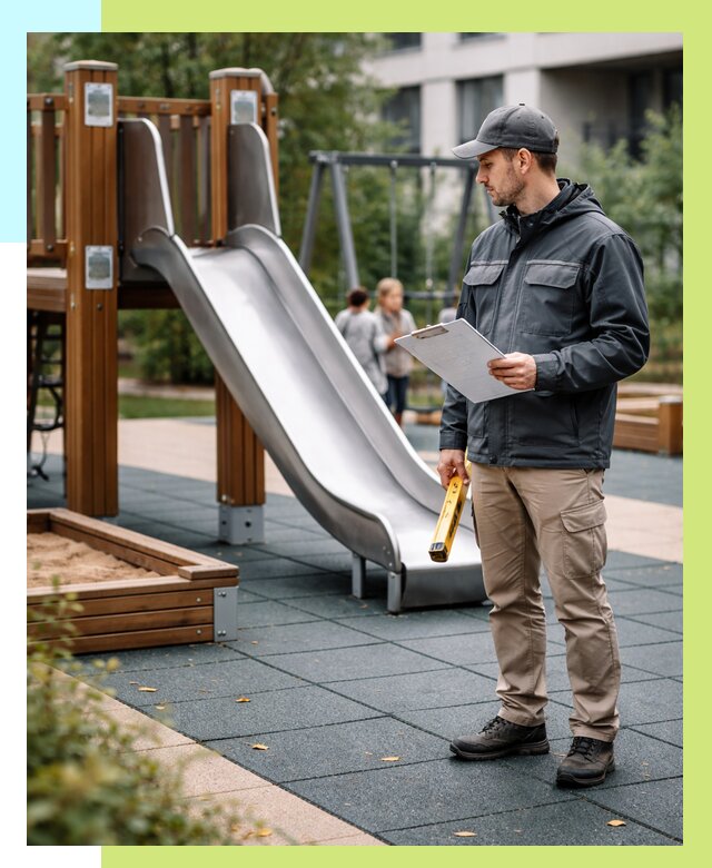 Сертификация детских площадок в Ейске от 25765 р. | Алешин-Еск