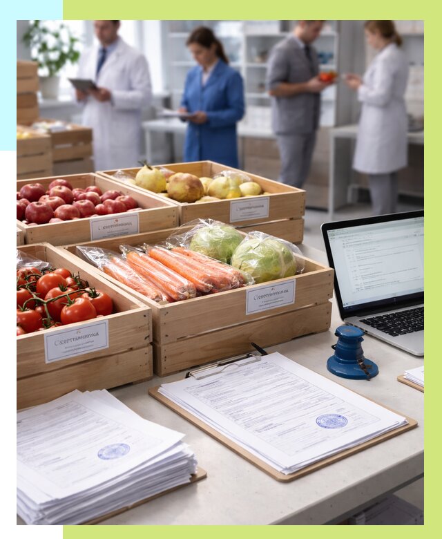 Сертификация овощей и фруктов в Ейске от 8760 р. | Алешин-Еск