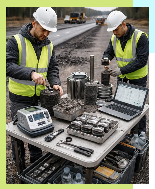 Сертификация асфальта: испытания и подтверждение в Ейске