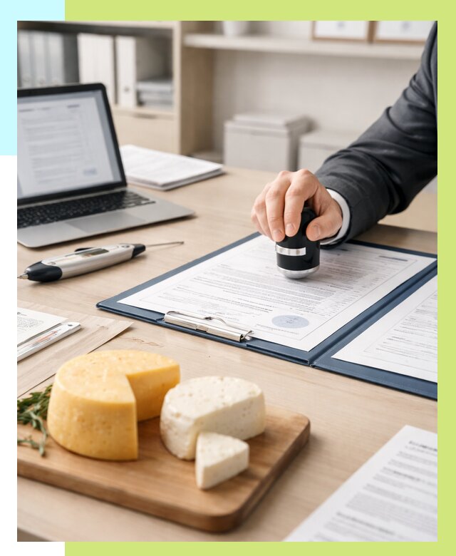 Сертификация сыров в Ейске от 15459 р | Сертификат на сыр Алешин-Еск