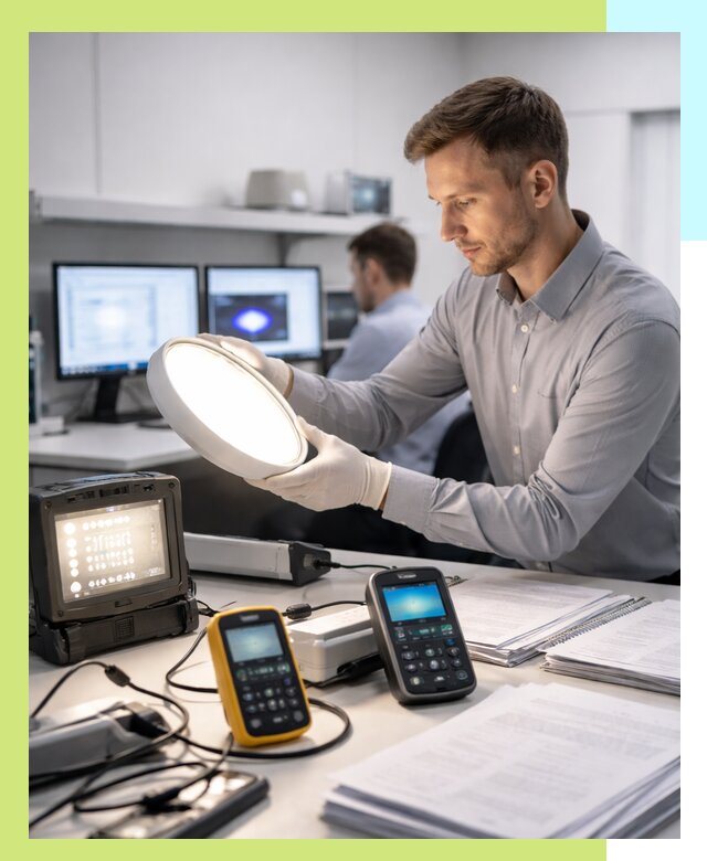 Сертификация светильников в Ейске: испытания и оформление