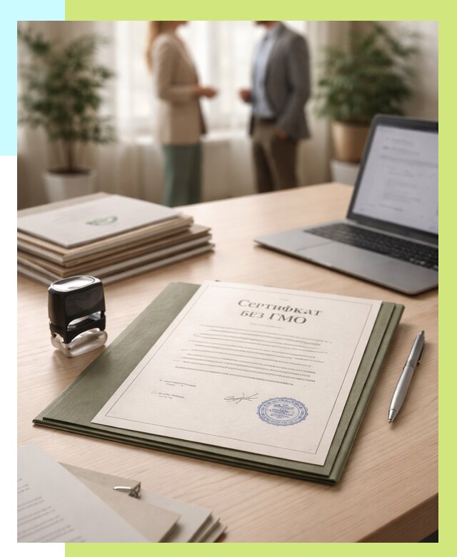 Сертификат без ГМО в Ейске от 7730 р. оформить срочно Алешин-Еск