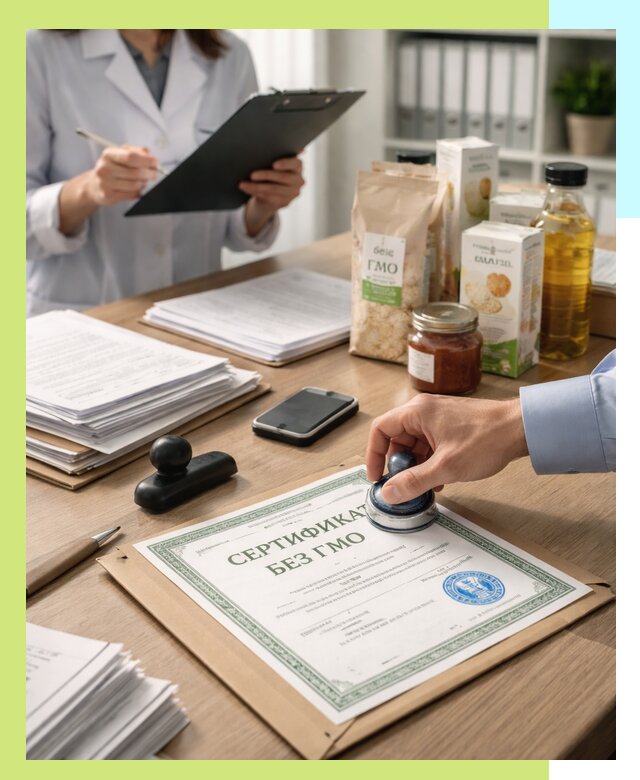 Получение сертификата Без ГМО для продукции в Ейске