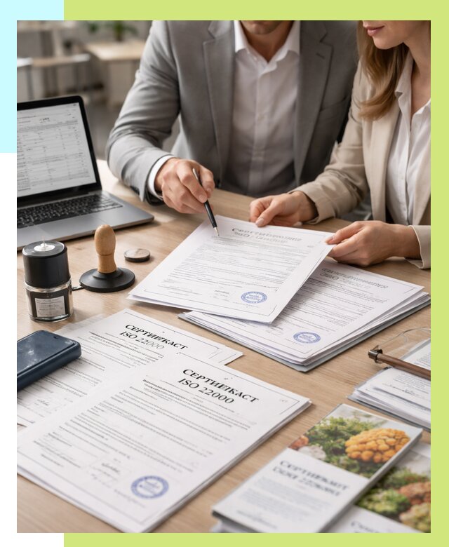 Сертификат ISO 22000 в Ейске от 41224 р. под ключ | Алешин-Еск