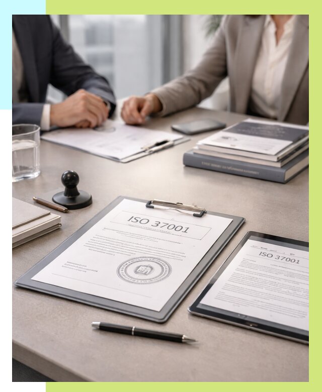 Сертификат ISO 37001 в Ейске оформить от 123672 р. Алешин-Еск